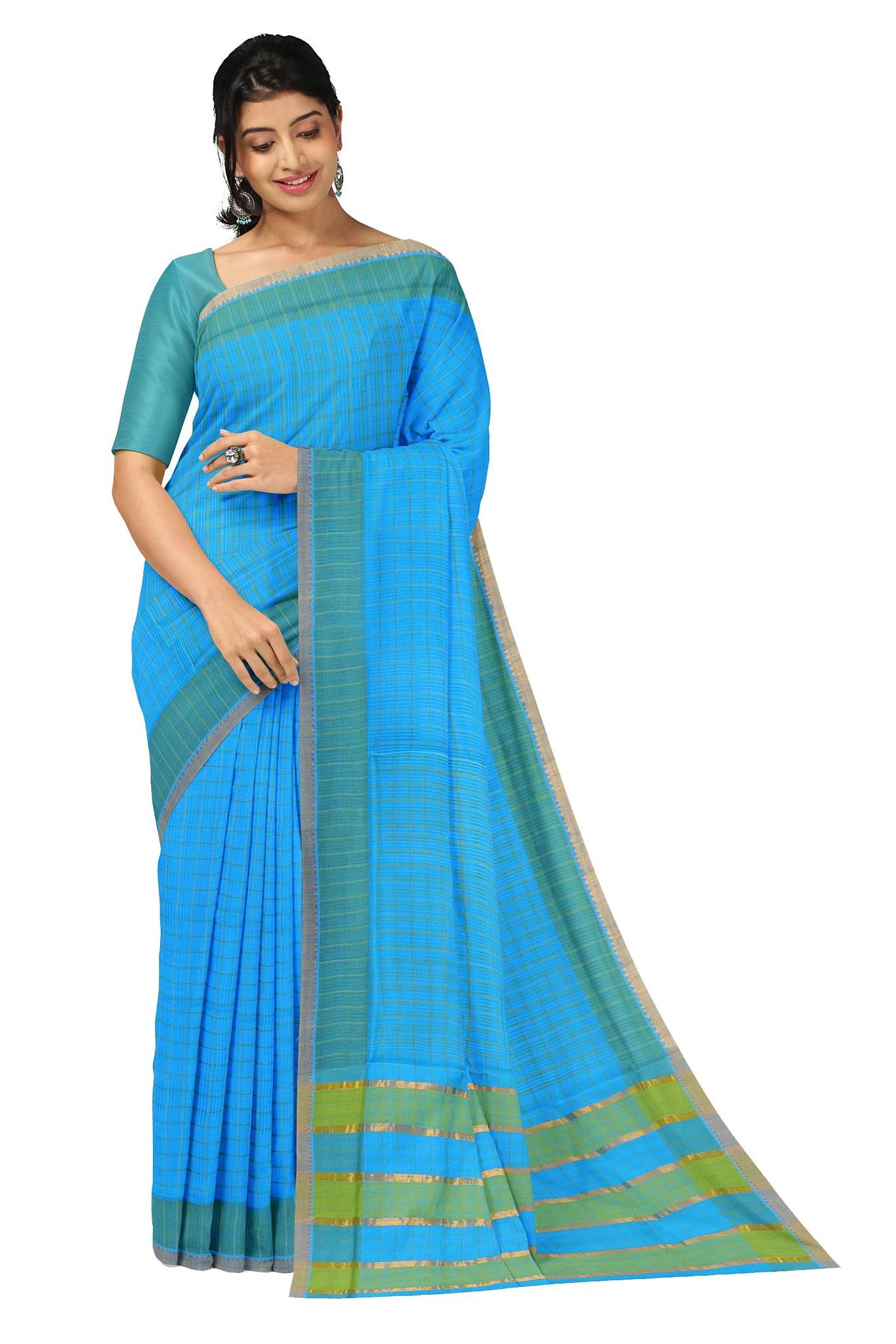 APCO Handloom (A Andhra Pradesh Govt Emporium)- Women's Traditional Pure Handloom Mangalagiri Cotton Saree | A0005MNG