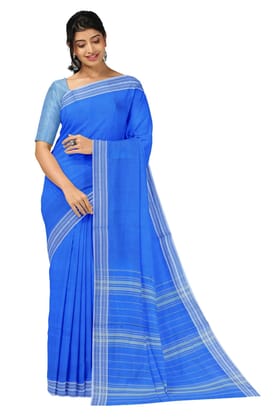 APCO Handloom (A Andhra Pradesh Govt Emporium)- Women's Traditional Pure Handloom Bandar/Polavaram Blue Cotton Saree | PBS0043 APCO Handloom (A Andhra Pradesh Govt Emporium)- Women's Traditional Pure Handloom Bandar/Polavaram Blue Cotton Saree | PBS0043