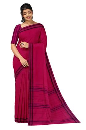 APCO Handloom (A Andhra Pradesh Govt Emporium)- Women's Traditional Pure Handloom Bandar/Polavaram Pink Cotton Saree | PBS0040 APCO Handloom (A Andhra Pradesh Govt Emporium)- Women's Traditional Pure Handloom Bandar/Polavaram Pink Cotton Saree | PBS0040