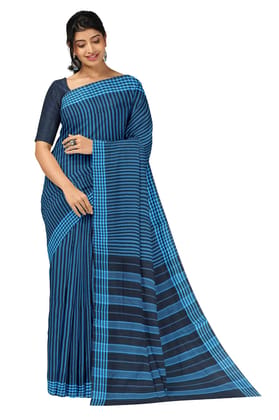 APCO Handloom (A Andhra Pradesh Govt Emporium)- Women's Traditional Pure Handloom Bandar/Polavaram Blue Cotton Saree | PBS0023 APCO Handloom (A Andhra Pradesh Govt Emporium)- Women's Traditional Pure Handloom Bandar/Polavaram Blue Cotton Saree | PBS0023