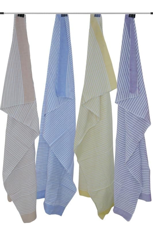 APCO Handloom (A Andhra Pradesh Govt Emporium)- Pure Handloom Chengai Cotton Towels | CTL0014 (Set of 4)