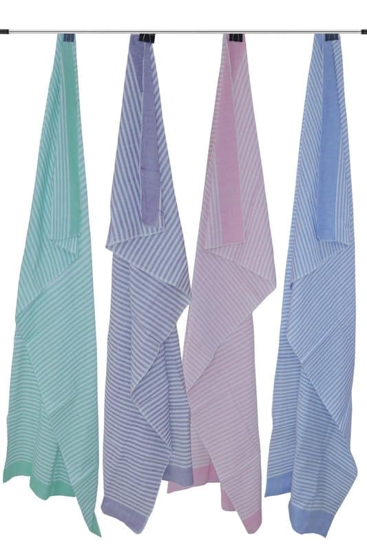 APCO Handloom (A Andhra Pradesh Govt Emporium)- Pure Handloom Chengai Cotton Towels | CTL0012 (Set of 4)