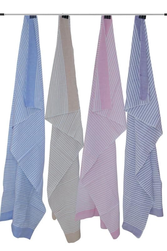 APCO Handloom (A Andhra Pradesh Govt Emporium)- Pure Handloom Chengai Cotton Towels | CTL0003 (Set of 4)