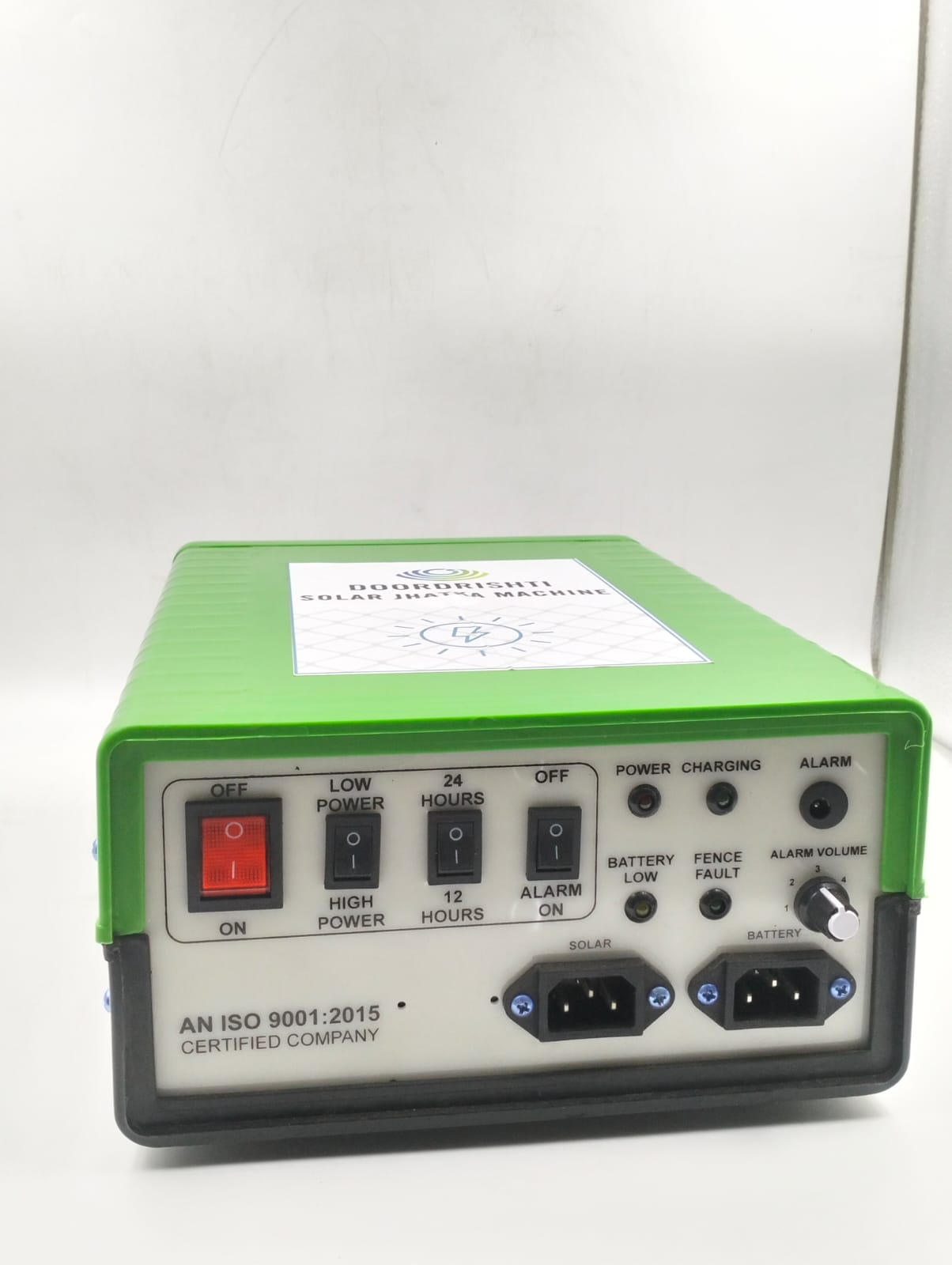 Doordrishti - Zatka Machine 1 Acre Set -Full set - Battery 12V/14APH, Solar Paner 20Watt, Insulator 50 Nos, Clutch Wire 5 Kg,
