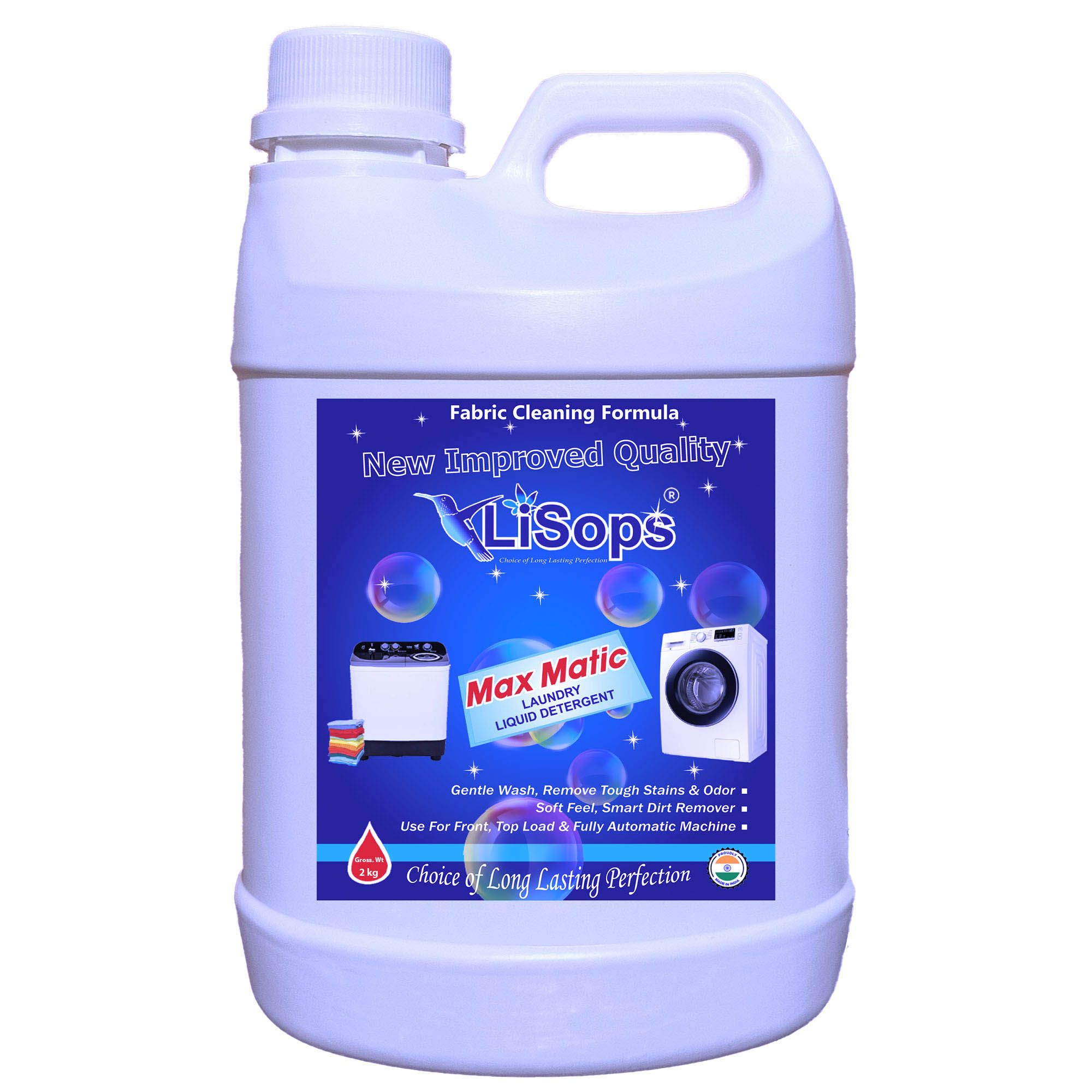 LiSops Max Matic Multi-Fragrance Liquid Detergent&nbsp;2 Litre