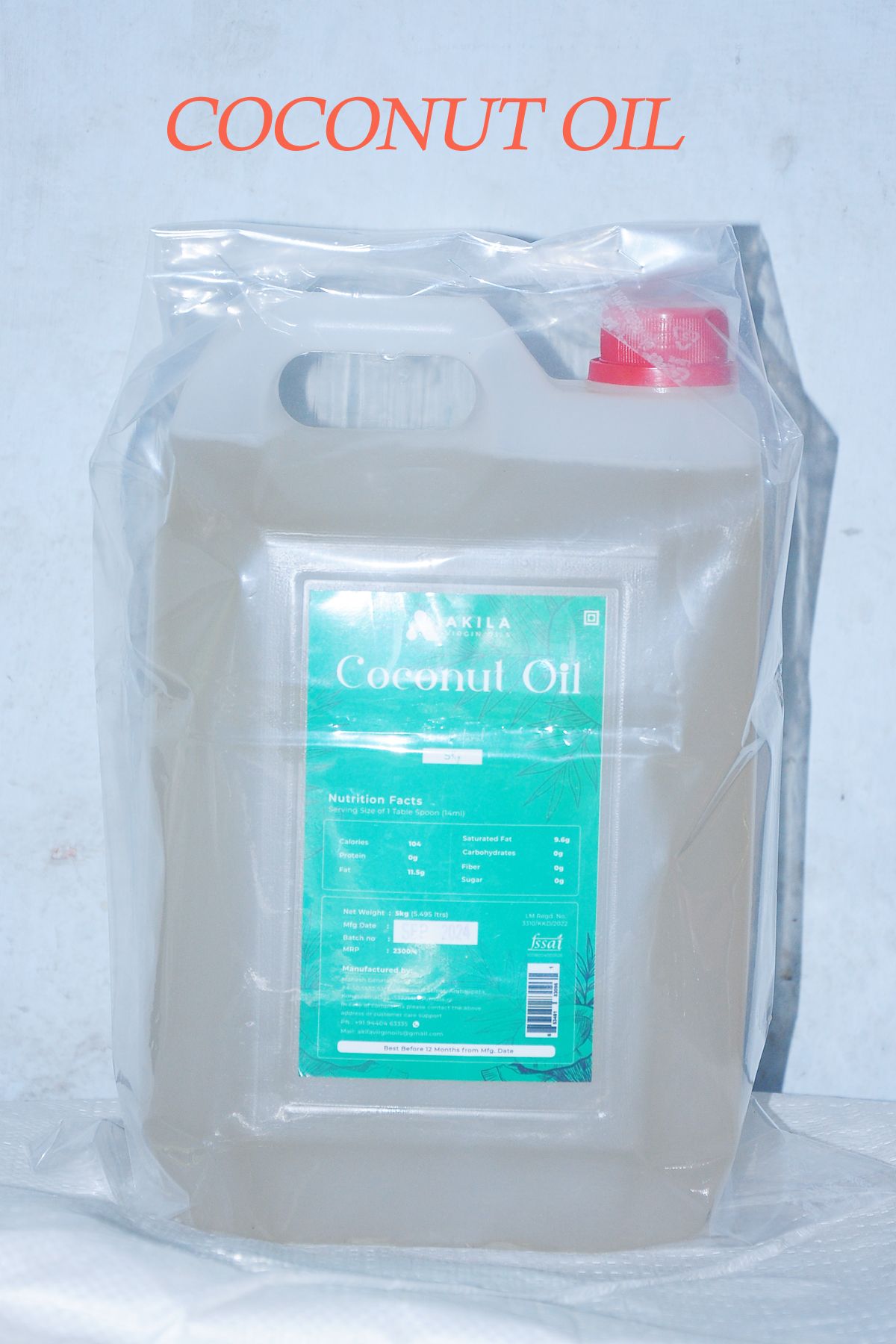 Akila Virgin Coconut Oil,5L