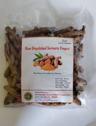 Raw Unpolished Haldi Fingers