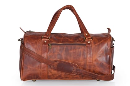 JITENDRA CHITARA; Leather Travel Duffle Luggage Bag Shoulder Bag/Sport Bag L Unisex Travel Duffle Bag Weekender Bag