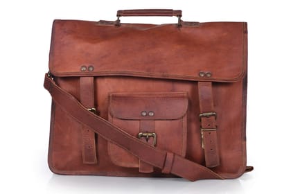 JITENDRA CHITARA; Leather Laptop Bag, Men's 11Inches Messenger Briefcase Business Satchel Computer Handbag Shoulder Bag Fits 15. Inch Laptop, Computer,