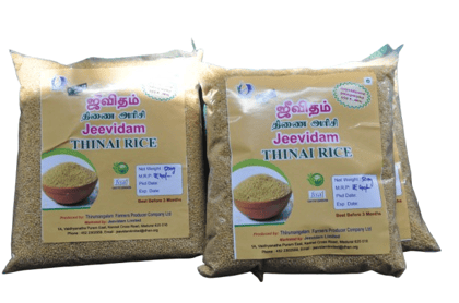Chinnamanur Jeevidam - Foxtail Millet Rice - Semi Polished (தினை அரிசி)