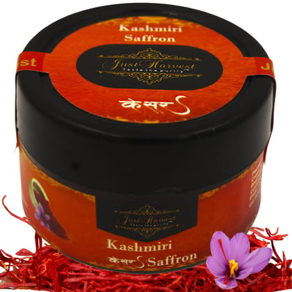 Justharvest Saffron, Kashmiri Mogra, Kesar, perfect for expecting mothers, pooja and Aroma 1gm Justharvest Saffron, Kashmiri Mogra, Kesar, perfect for expecting mothers, pooja and Aroma 1gm