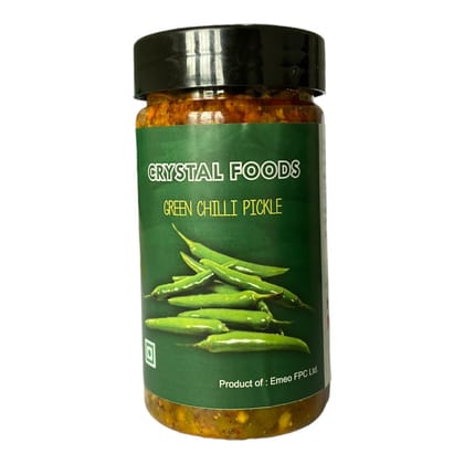 Crystal Foods Green Chilli Pickle - 200g (product of EMEO FPC)