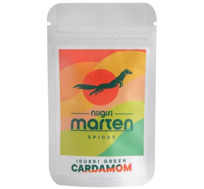 Nilgiri Marten Idukki Cardamom (Elaichi), 40g (Pack of 20g x 2), 8.5 MM+ Cardamom pods Nilgiri Marten Idukki Cardamom (Elaichi), 40g (Pack of 20g x 2), 8.5 MM+ Cardamom pods