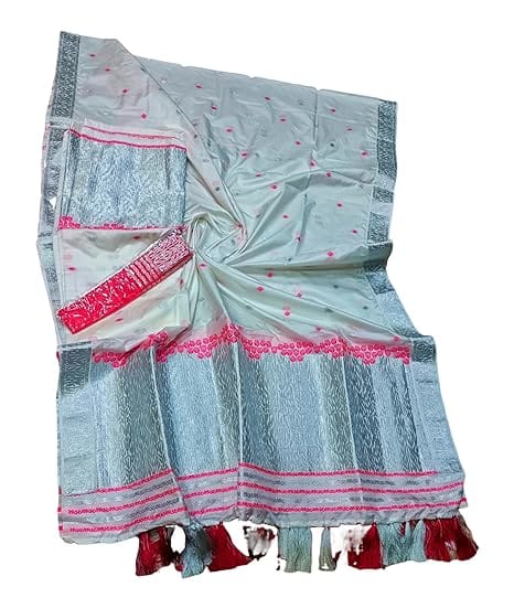 Semipat Mekhela Chador With Full Ready Saree Assamese traditional Saree