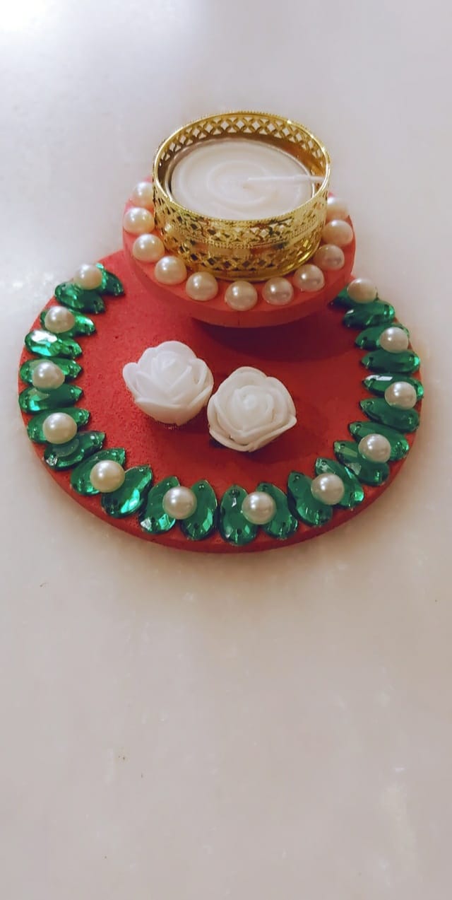 Two Layer Floating Candle Holder