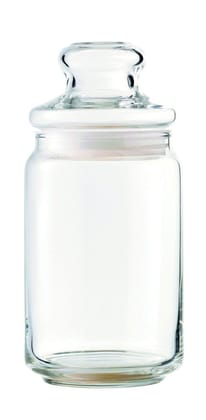 Ocean POP Glass Jar Set, 1000 ML, Set of 6, Transparent