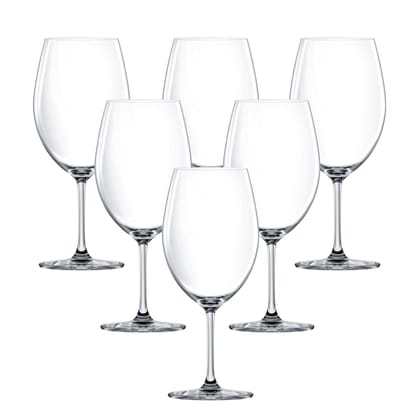 LUCARIS Bangkok Bliss Bordeaux Wine Glass Set of 6-745 ml | Red Wine & White Wine Party Glasses LUCARIS Bangkok Bliss Bordeaux Wine Glass Set of 6-745 ml | Red Wine & White Wine Party Glasses
