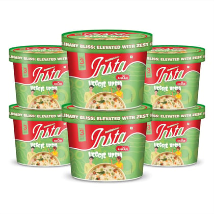 Insta Ahaar Veggie Upma - Cup 80g | Ready-to-Eat | Instant Snack Insta Ahaar Veggie Upma - Cup 80g | Ready-to-Eat | Instant Snack