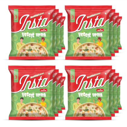 Insta Ahaar Veggie Upma - 60g | Ready-to-Eat | Instant Snack Insta Ahaar Veggie Upma - 60g | Ready-to-Eat | Instant Snack