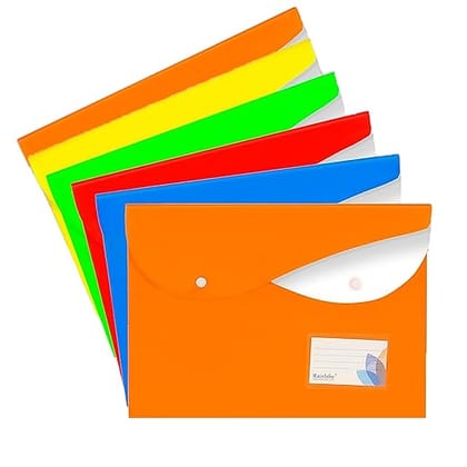 A4 Size Expanding Wallet File Folder, Plastic Expanding File Folder with Snap Button, Expanding File Organizer for School Office Supplies (Assorted Colors) A4 Size Expanding Wallet File Folder, Plastic Expanding File Folder with Snap Button, Expanding File Organizer for School Office Supplies (Assorted Colors)