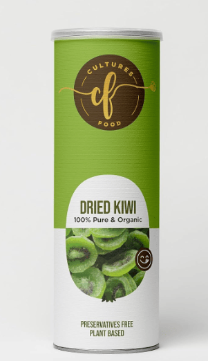 Cultures Food Pure Organic Dried Kiwi 200g, Anti-Aging Food, Wholesome Fiber, Nutrient Dense, Immunity Booster, Zero Cholesterol, Gluten Free, High Antioxidants, Vegan, True Fruit, Preservatives Free