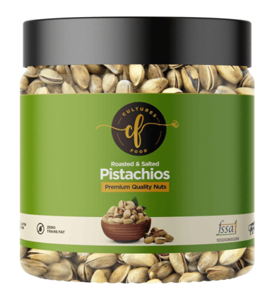 Cultures Food 100% Natural Pistachio/Pista Kernels (250g), Delicious and Healthy Snack which Helps to Improve Heart Health, Weight Management & Reduce inflammation