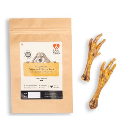 Nuts over Mutts Dehydrated Chicken Feet. Single Ingredient Natural Treat. for Dental Hygiene and Joint Health. No preservatives, no Chemicals. 1 Pack (10 feet) Nuts over Mutts Dehydrated Chicken Feet. Single Ingredient Natural Treat. for Dental Hygiene and Joint Health. No preservatives, no Chemicals. 1 Pack (10 feet)