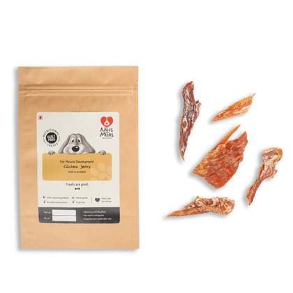 Nuts over Mutts Dehydrated Chicken Jerky. Single Ingredient Treat Chicken Breast only. Crispy, All-Natural, no preservatives, no Chemicals. 1 Pack (100 gm) Nuts over Mutts Dehydrated Chicken Jerky. Single Ingredient Treat Chicken Breast only. Crispy, All-Natural, no preservatives, no Chemicals. 1 Pack (100 gm)