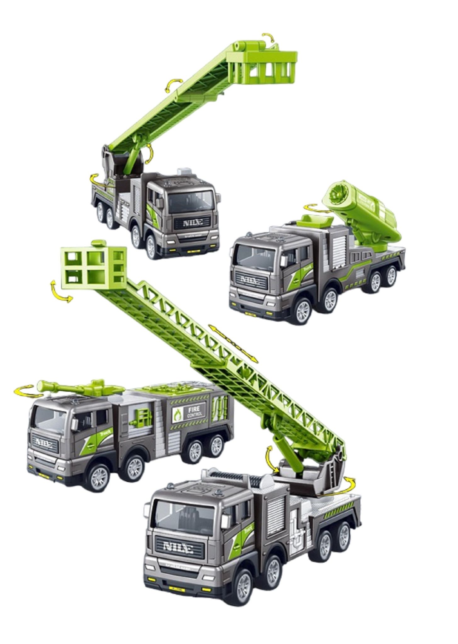 KTRS Enterprise Engineering car Series turbojet car Ladder car Climbing car Water Tank car Alloy+ABS Material Drop-Proof Traffic Model Toy Gift That Children Like