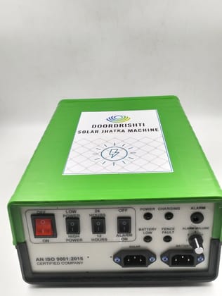 Doordrishti Zatka Machine 1 Acre Full Set - 20 Watt, 5 Kg Clutch Wire, 50 Insulator, 10 Corner 12/14 battary Doordrishti Zatka Machine 1 Acre Full Set - 20 Watt, 5 Kg Clutch Wire, 50 Insulator, 10 Corner 12/14 battary