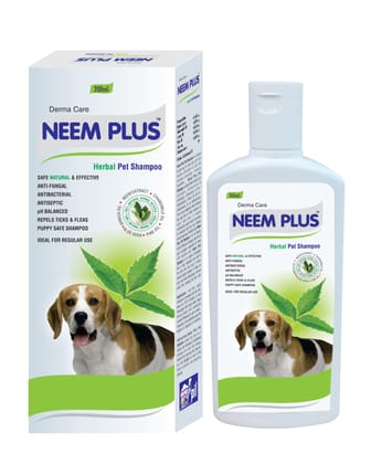 Neem Plus Herbal Pet Shampoo (200ml) - Dog Shampoo - Coat Cleansing & Conditioning Shampoo