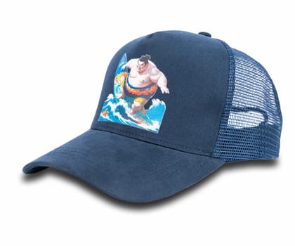 LiTTLe21 Surfing Adventure Truckers Cap Unisex DuraSil Print Sumo Surfing Hat Navy Blue LiTTLe21 Surfing Adventure Truckers Cap Unisex DuraSil Print Sumo Surfing Hat Navy Blue