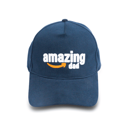 LiTTLe21 Amazing Dad Embroidered Baseball Cap, 100% Organic Cotton, Adjustable Snapback Cap, Navy Blue Cap LiTTLe21 Amazing Dad Embroidered Baseball Cap, 100% Organic Cotton, Adjustable Snapback Cap, Navy Blue Cap