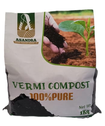 ASANDRA 100% Pure Vermi Compost (1 Kg)