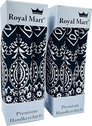 Royal Mart Black Men & Women Printed Bandana (Pack of 6) Royal Mart Black Men & Women Printed Bandana (Pack of 6)