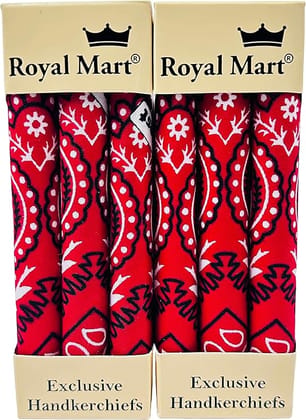 Royal Mart Red Men & Women Printed Bandana (Pack of 6) Royal Mart Red Men & Women Printed Bandana (Pack of 6)