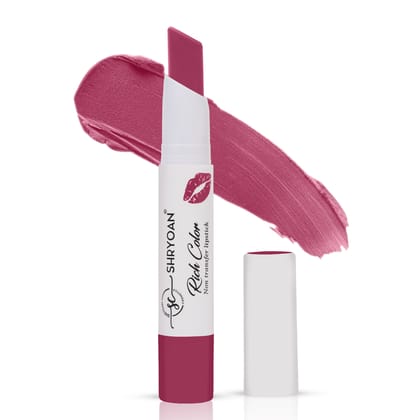 Shryoan Rich Color Non-Transfer Lipstick | Waterproof & Super Matte Finish | Long Stay Creamy Lipstick | Single Swipe Application (Mud Cake-01, 3.2gm) Shryoan Rich Color Non-Transfer Lipstick | Waterproof & Super Matte Finish | Long Stay Creamy Lipstick | Single Swipe Application (Mud Cake-01, 3.2gm)