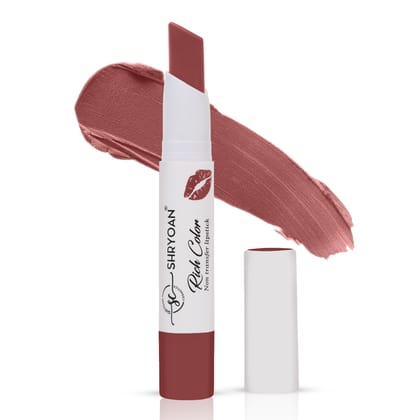 Shryoan Rich Color Non-Transfer Lipstick | Waterproof & Super Matte Finish | Long Stay Creamy Lipstick | Single Swipe Application (Creamesicle-04, 3.2gm) Shryoan Rich Color Non-Transfer Lipstick | Waterproof & Super Matte Finish | Long Stay Creamy Lipstick | Single Swipe Application (Creamesicle-04, 3.2gm)