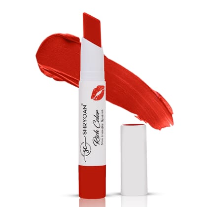 Shryoan Rich Color Non-Transfer Lipstick | Waterproof & Super Matte Finish | Long Stay Creamy Lipstick | Single Swipe Application (Orange Bite-08, 3.2gm) Shryoan Rich Color Non-Transfer Lipstick | Waterproof & Super Matte Finish | Long Stay Creamy Lipstick | Single Swipe Application (Orange Bite-08, 3.2gm)