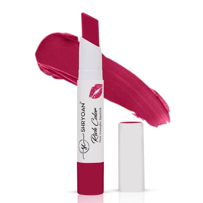 Shryoan Rich Color Non-Transfer Lipstick | Waterproof & Super Matte Finish | Long Stay Creamy Lipstick | Single Swipe Application (Cherry Pop-09, 3.2gm) Shryoan Rich Color Non-Transfer Lipstick | Waterproof & Super Matte Finish | Long Stay Creamy Lipstick | Single Swipe Application (Cherry Pop-09, 3.2gm)