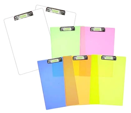 TAUSIF CREATION® Transparent Unbreakable Flexible Clear Exam Pad/Board/Clipboard Writing Board Lite-Weighted for School and Office Use (Pack of 1 Pc) TAUSIF CREATION® Transparent Unbreakable Flexible Clear Exam Pad/Board/Clipboard Writing Board Lite-Weighted for School and Office Use (Pack of 1 Pc)