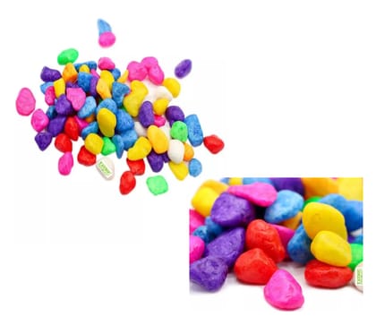 TAUSIF CREATION® Multicoloured Aquarium Stones/Marbles/Pebbles for Fish Tank Landscaping Rocks Natural River Gravel Polished Decorative Colorful (Pack of Net Wt. 500 gm.) TAUSIF CREATION® Multicoloured Aquarium Stones/Marbles/Pebbles for Fish Tank Landscaping Rocks Natural River Gravel Polished Decorative Colorful (Pack of Net Wt. 500 gm.)