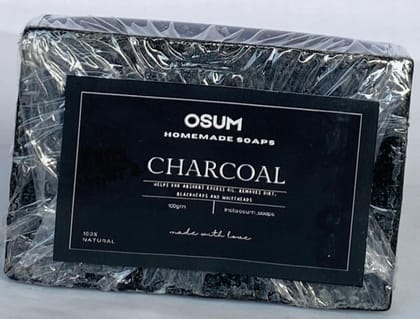 OSUM HERBAL HOME MADE SOAPS - Charcoal Soap 100 Gms. OSUM HERBAL HOME MADE SOAPS - Charcoal Soap 100 Gms.