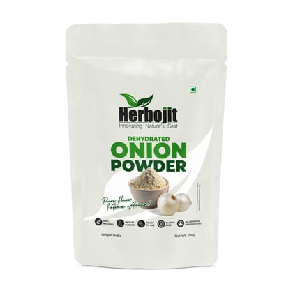 Herbojit Dehydrated Onion Powder - 100% Natural, Gluten-Free, Rich in Flavor, 200g | No Artificial Preservatives, Ready-to-Use for Cooking, Seasoning & Sauces Herbojit Dehydrated Onion Powder - 100% Natural, Gluten-Free, Rich in Flavor, 200g | No Artificial Preservatives, Ready-to-Use for Cooking, Seasoning & Sauces