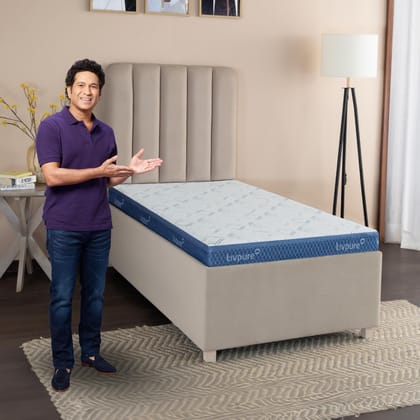 Livpure Smart Ortho PRO+ Memory Profile with S-Shape HR Foam Mattress| 5D Zones & COMFORTSCIENCE Tech with Embedded BIOCRYSTALS | High GSM Neon Fabric |Single Bed 72x36x6 inch, Washable Zipper Cover Livpure Smart Ortho PRO+ Memory Profile with S-Shape HR Foam Mattress| 5D Zones & COMFORTSCIENCE Tech with Embedded BIOCRYSTALS | High GSM Neon Fabric |Single Bed 72x36x6 inch, Washable Zipper Cover