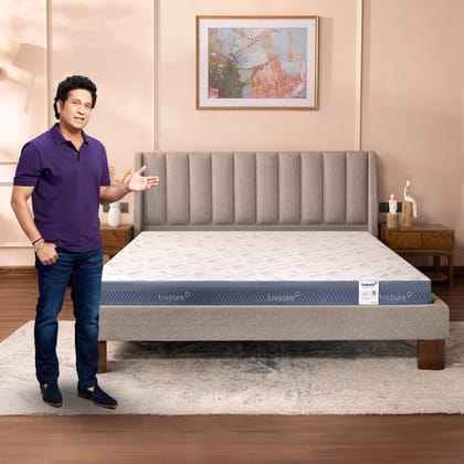 Livpure Smart Ortho PRO+ Memory Profile with S-Shape HR Foam Mattress| 5D Zones & COMFORTSCIENCE Tech with Embedded BIOCRYSTALS | High GSM Neon Fabric |Queen Bed (78x60x6) inch, Washable Zipper Cover Livpure Smart Ortho PRO+ Memory Profile with S-Shape HR Foam Mattress| 5D Zones & COMFORTSCIENCE Tech with Embedded BIOCRYSTALS | High GSM Neon Fabric |Queen Bed (78x60x6) inch, Washable Zipper Cover