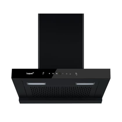 Livpure Ether 60 1350 m3/hr T Shape | Filterless Autoclean Kitchen Chimney |10 Yr Warranty On Motor, 2 Yr Comprehensive |Touch & Gesture Control, Black
