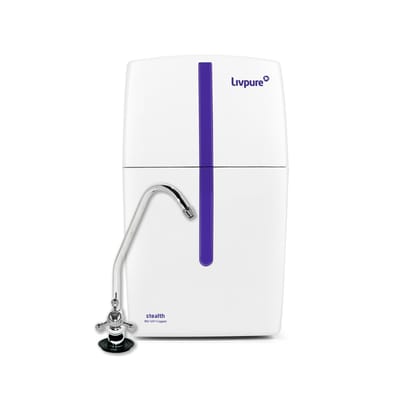 Livpure Stealth Under The Counter Water Purifier, RO+UV 6 Stage Purification Technology, 7L Storage Tank, Sleek And Compact Design
