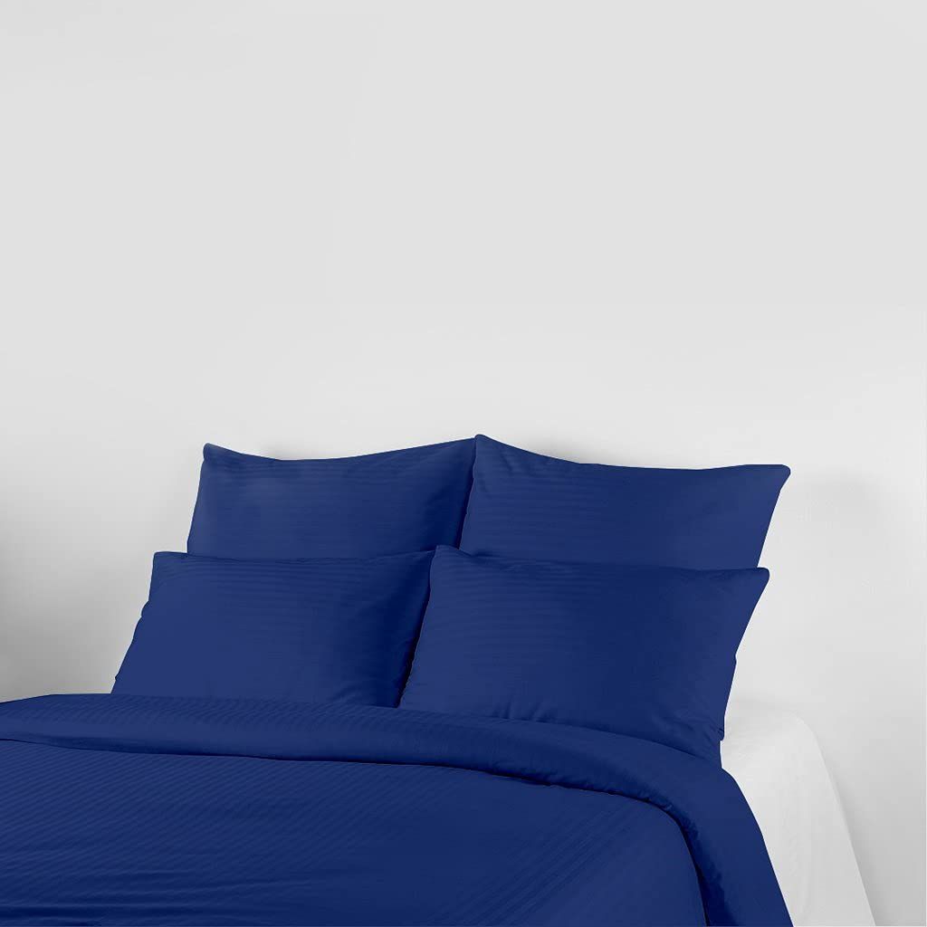 Livpure Smart Cotton Duvet Cover with Zipper 300 TC (Navy Blue, Single)