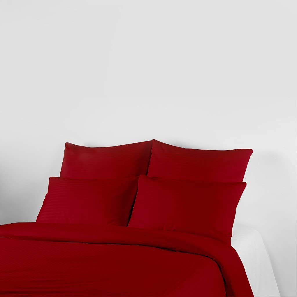 Livpure Smart Cotton Duvet Cover 300 TC with Zipper (Maroon, Double)